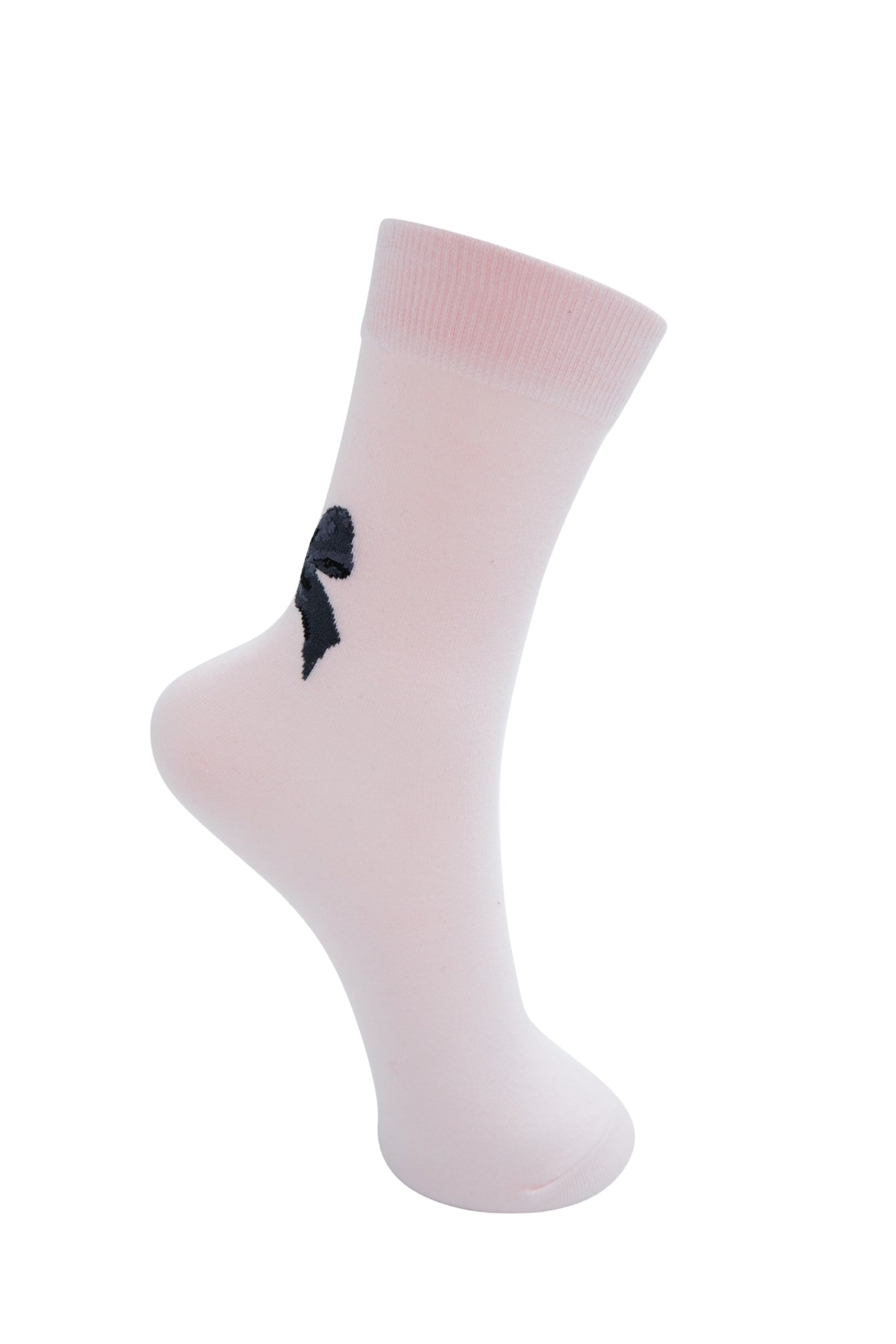 BCTAIA bow sock - Lt. Rose - Black Colour