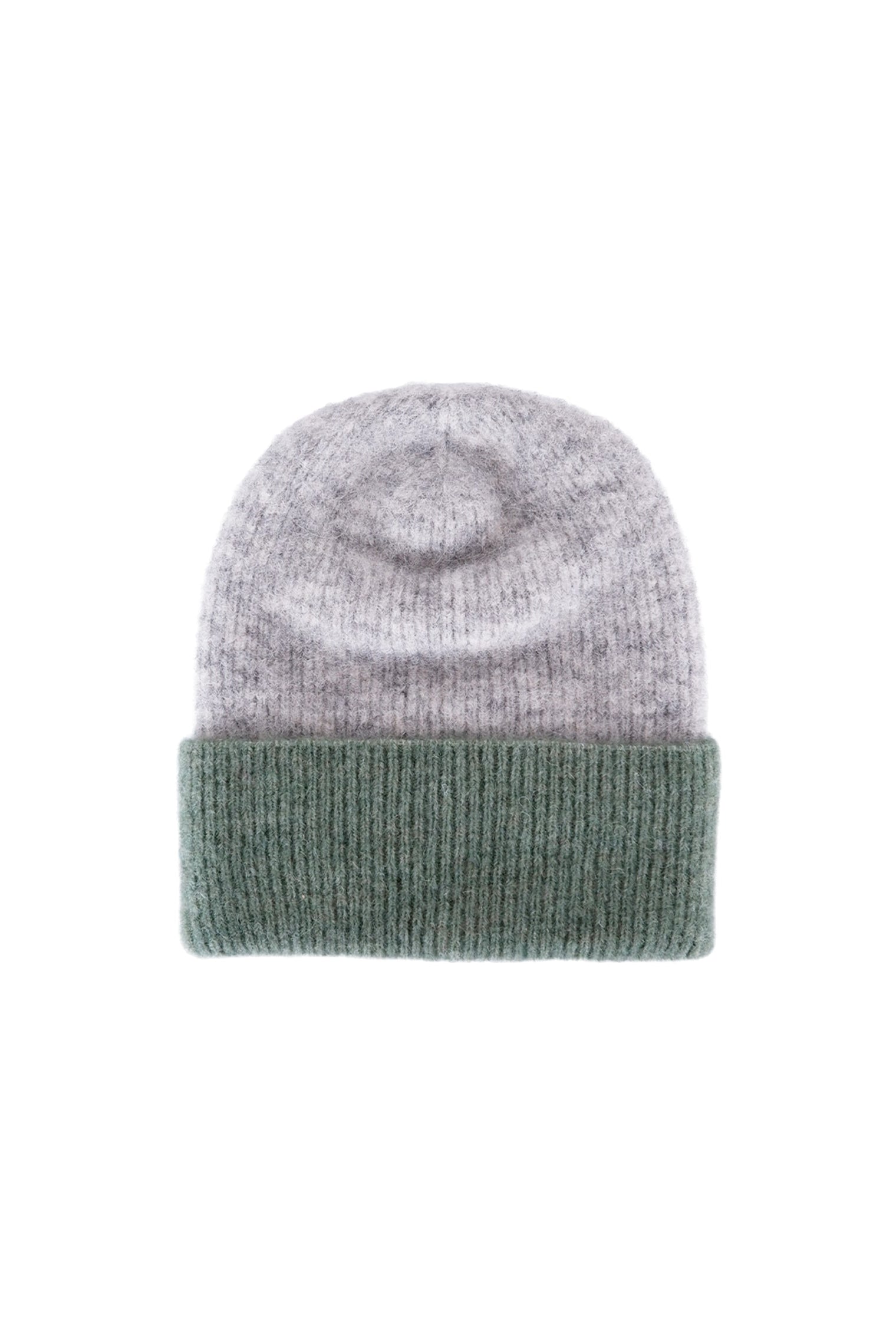 BCGINGER colour block hat - Lt. Grey - Black Colour