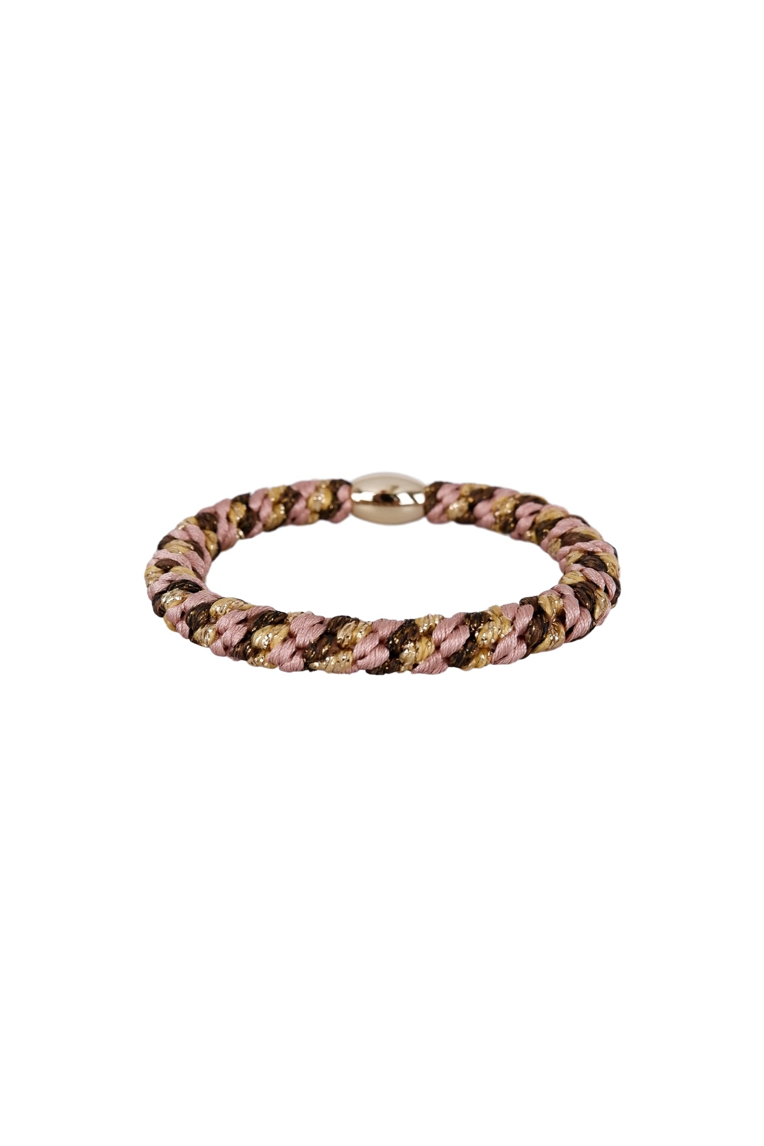BCKALLY gold coloured bead elastic - Rose Gold Coloured Mix - Black Colour