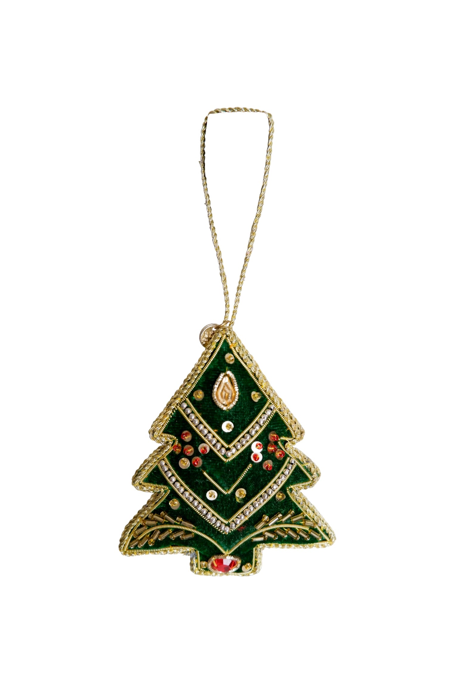 BCVELVET tree christmas ornament - Green - Black Colour