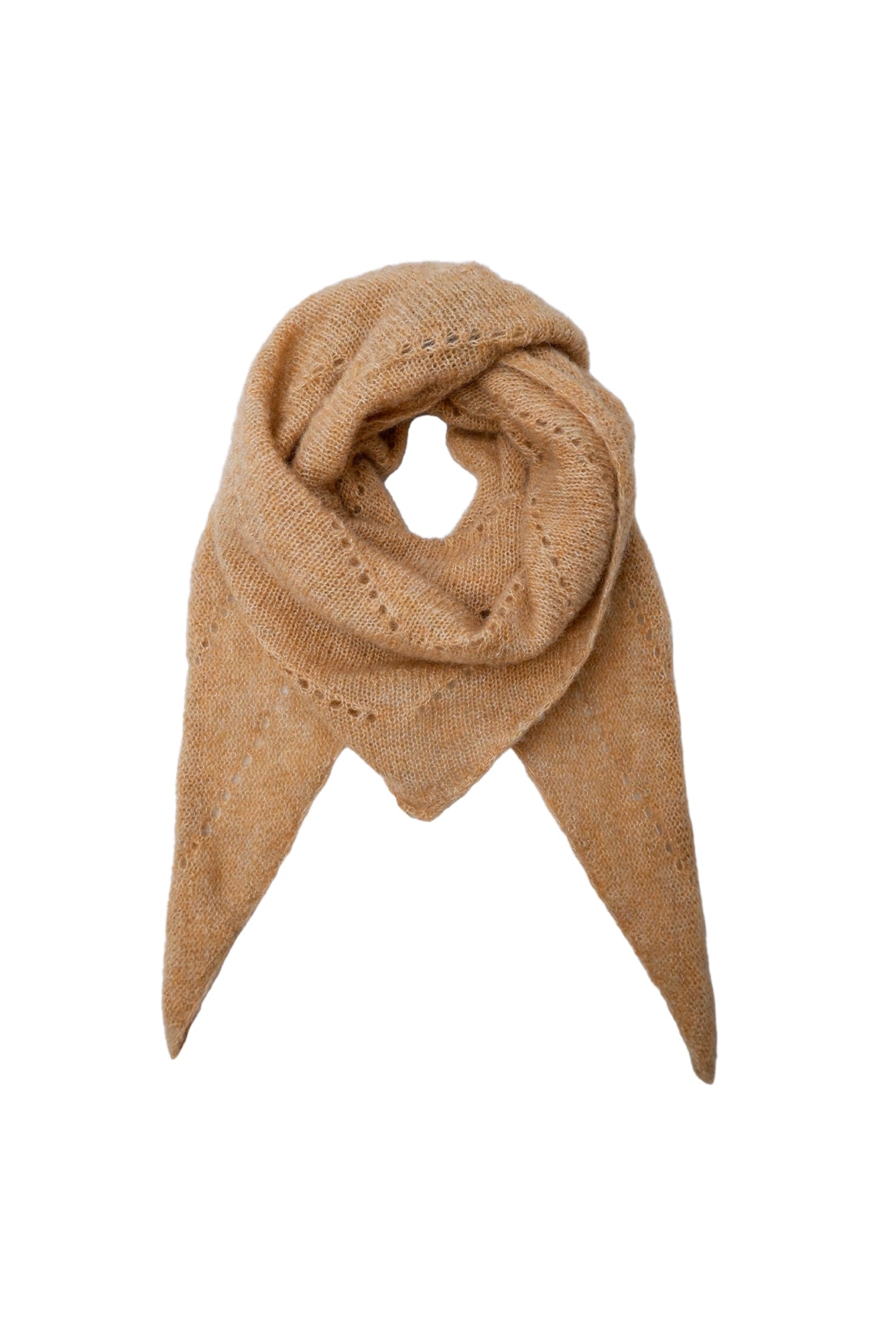 BCDELL knitted mini scarf - Frappe - Black Colour
