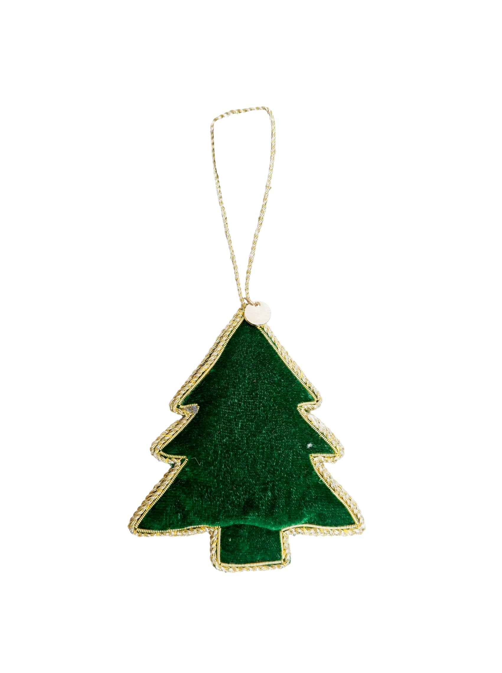 BCVELVET tree christmas ornament - Green - Black Colour
