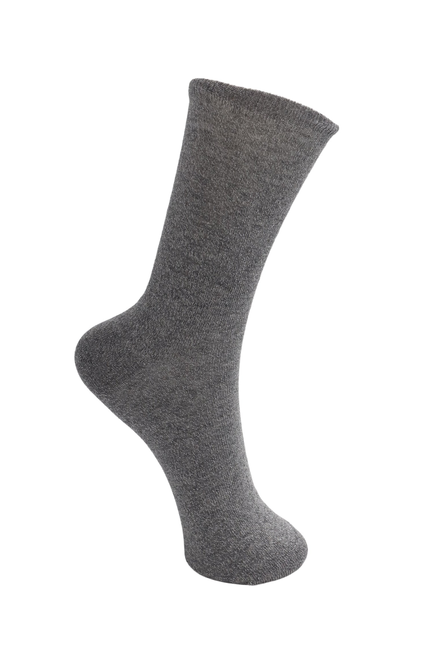 BCLurex sock - Silver Grey - Black Colour