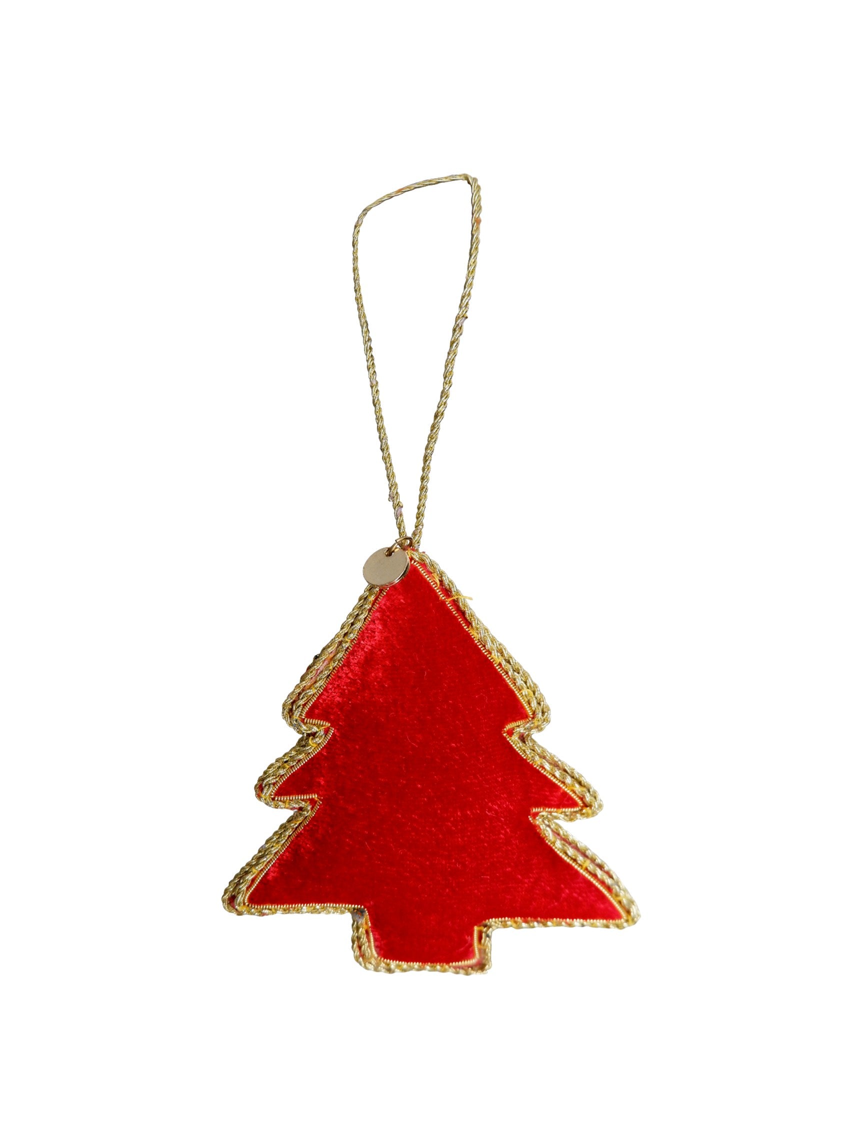 BCVELVET tree christmas ornament - Red - Black Colour
