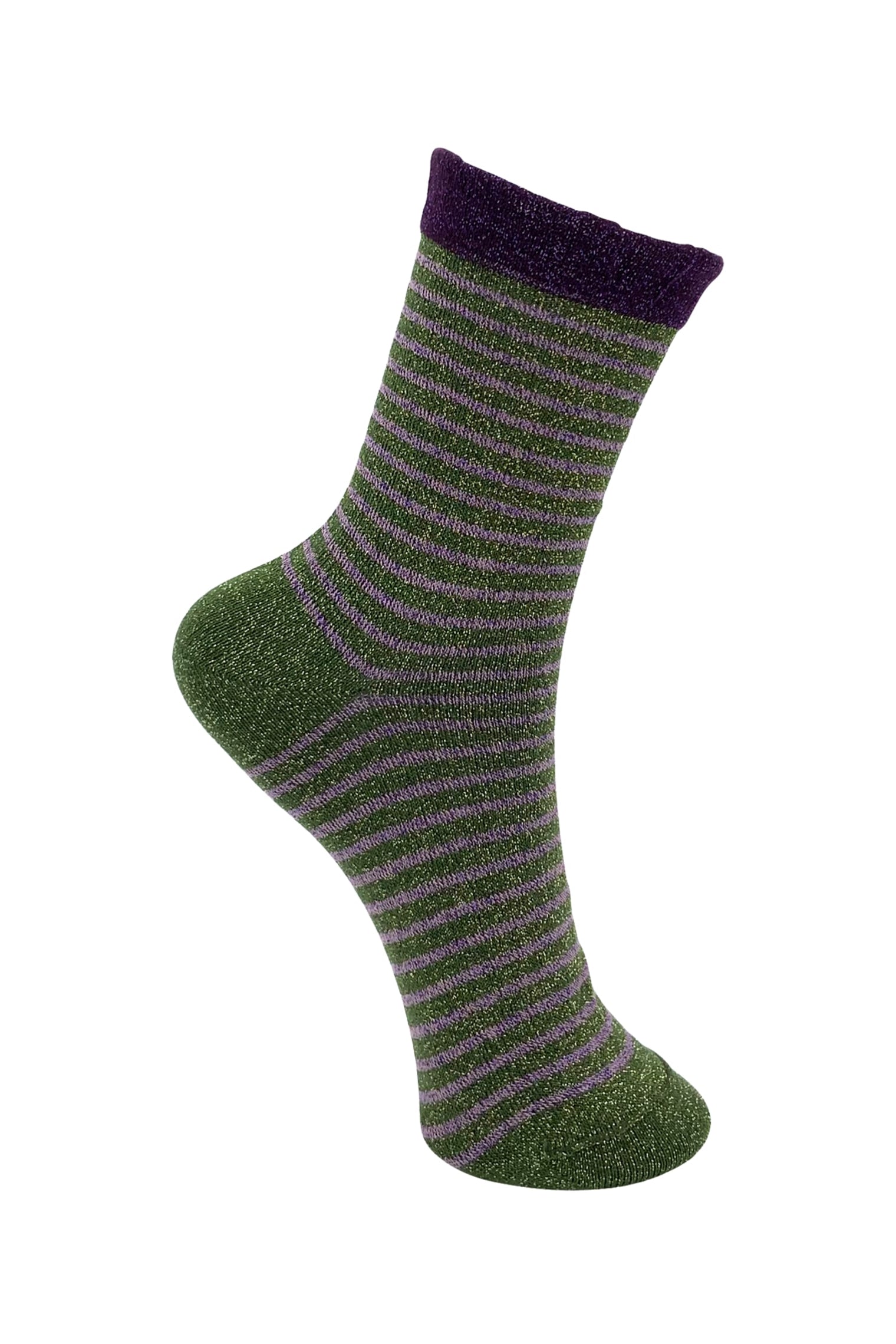 BCFLASH stripe sock - Army - Black Colour