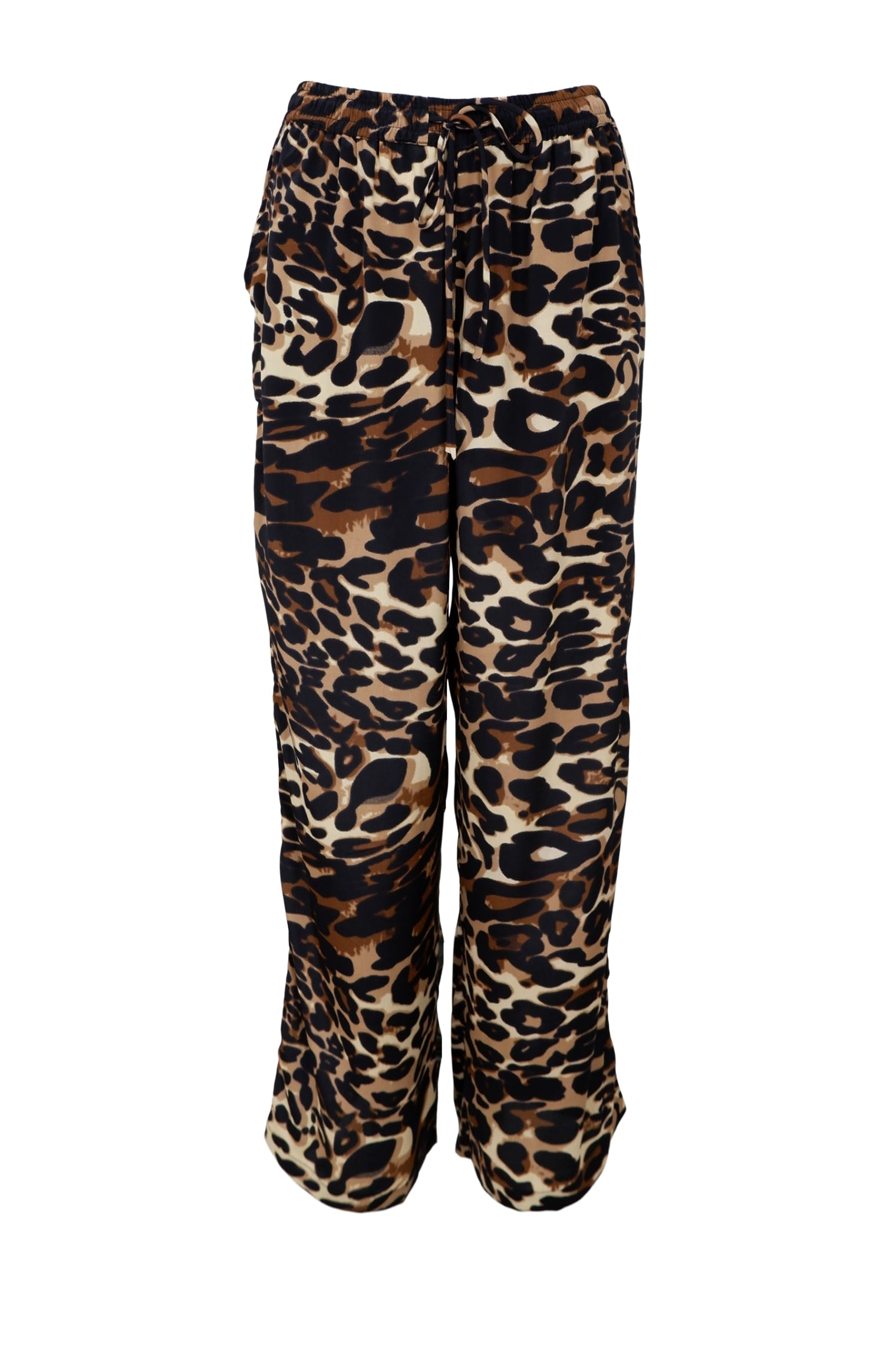 BCLUNA straight pant - Leopard - Black Colour