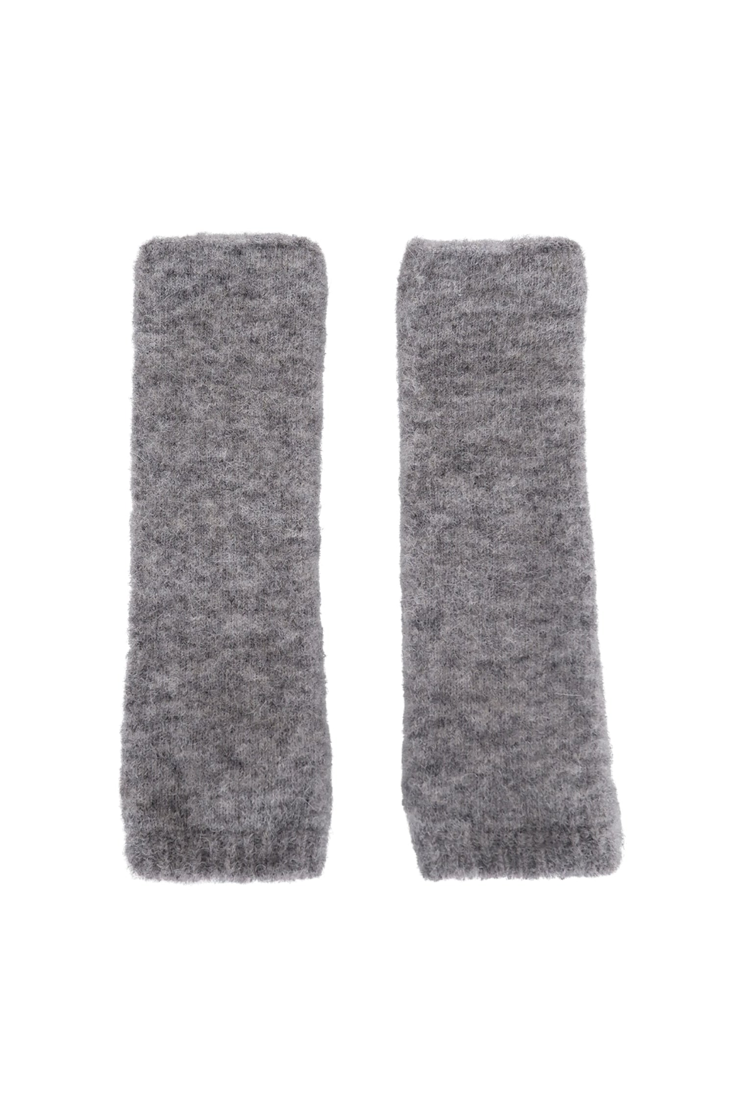 BCGINGER alpaca handwarmers - Grey - Black Colour