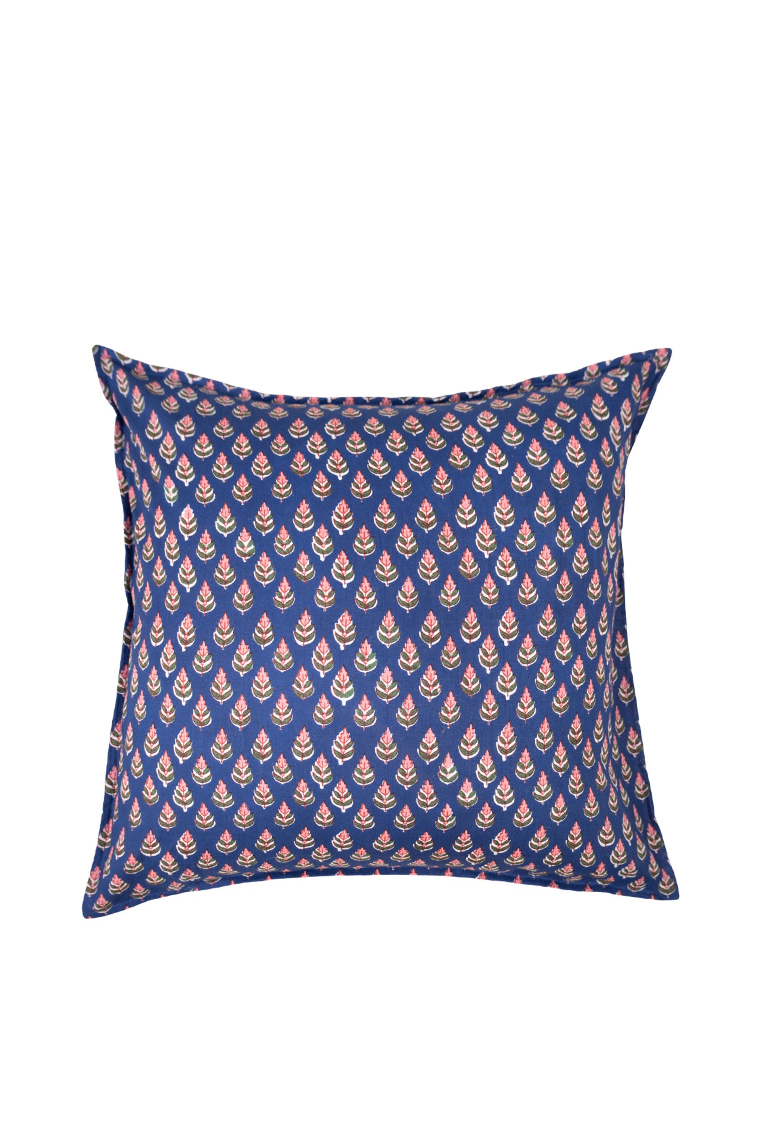 BCFLORA CUSHION COVER - Blue Icon - Black Colour