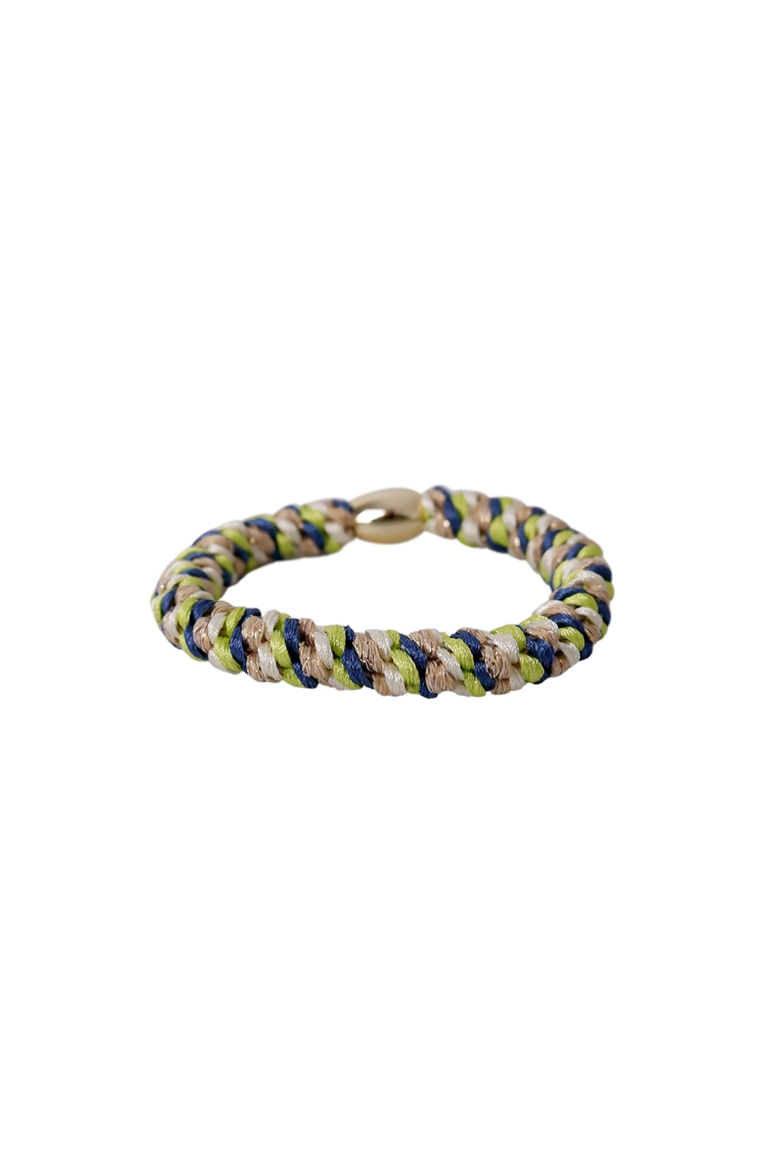BCKALLY gold coloured bead elastic - Lime Moonlight - Black Colour