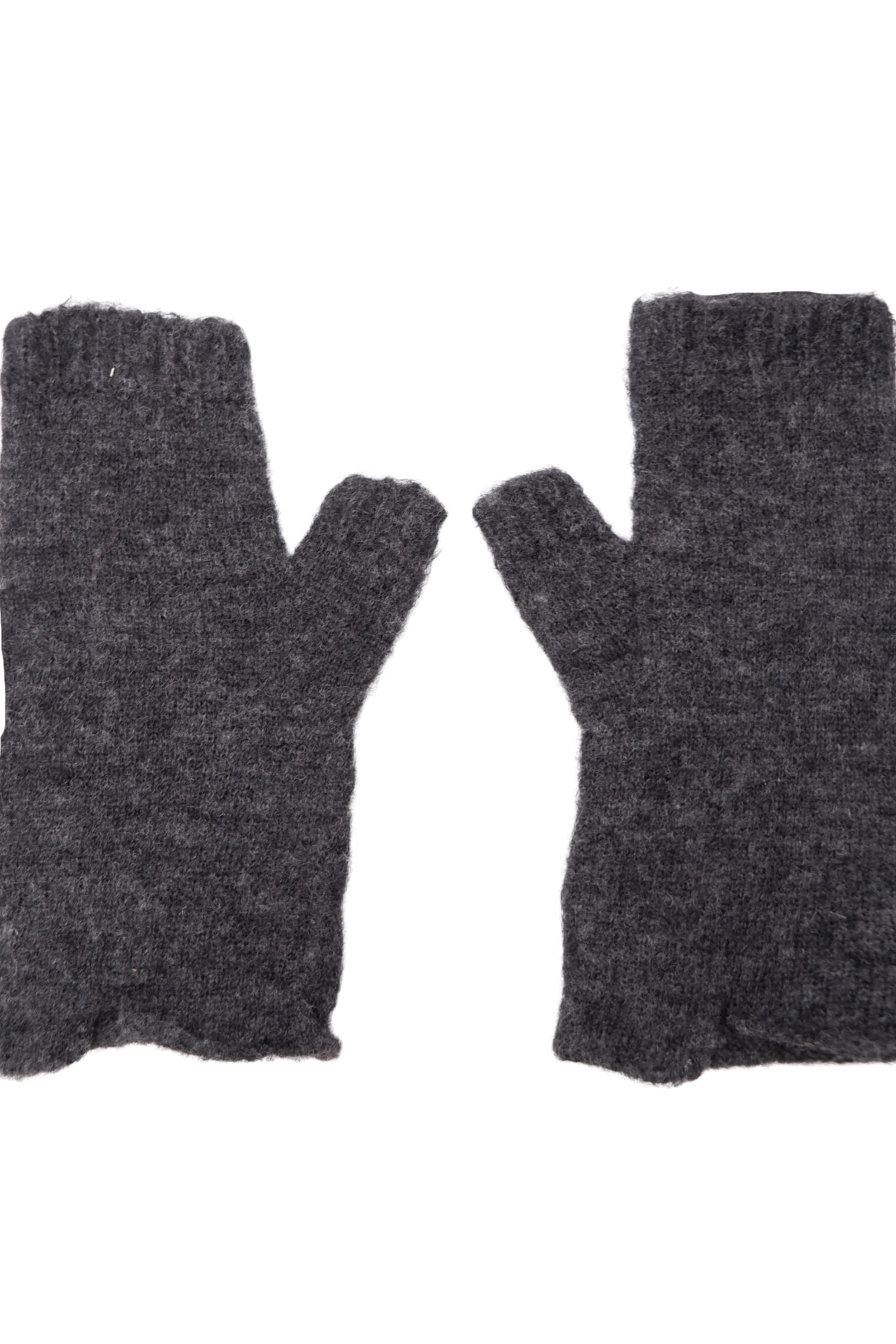 BCDELL short handwarmers - Dk. Grey Melange - Black Colour