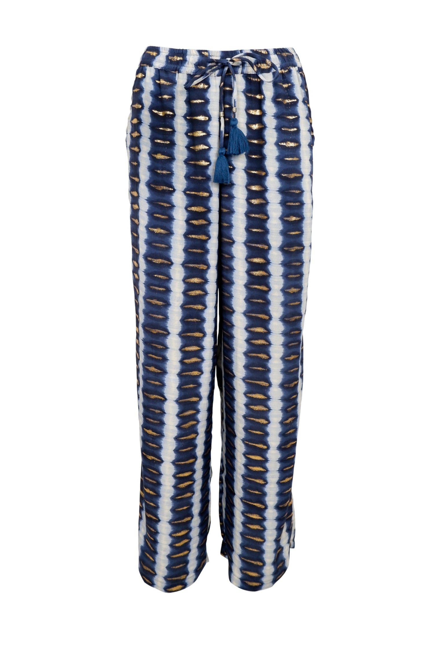 BCLUNA straight pant - Glow Blue - Black Colour