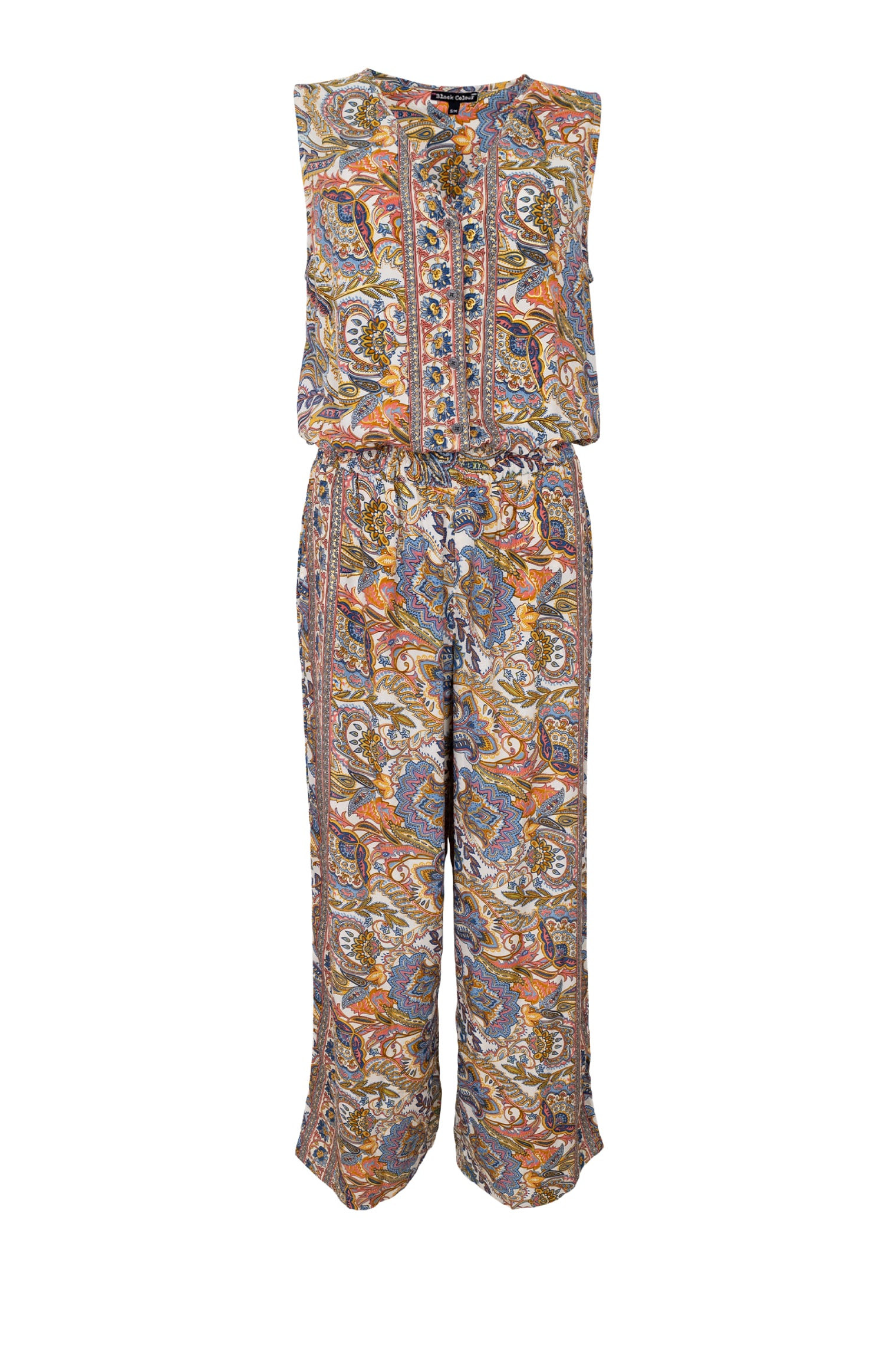 BCLUNA sleeveless jumpsuit - Summer Garden - Black Colour