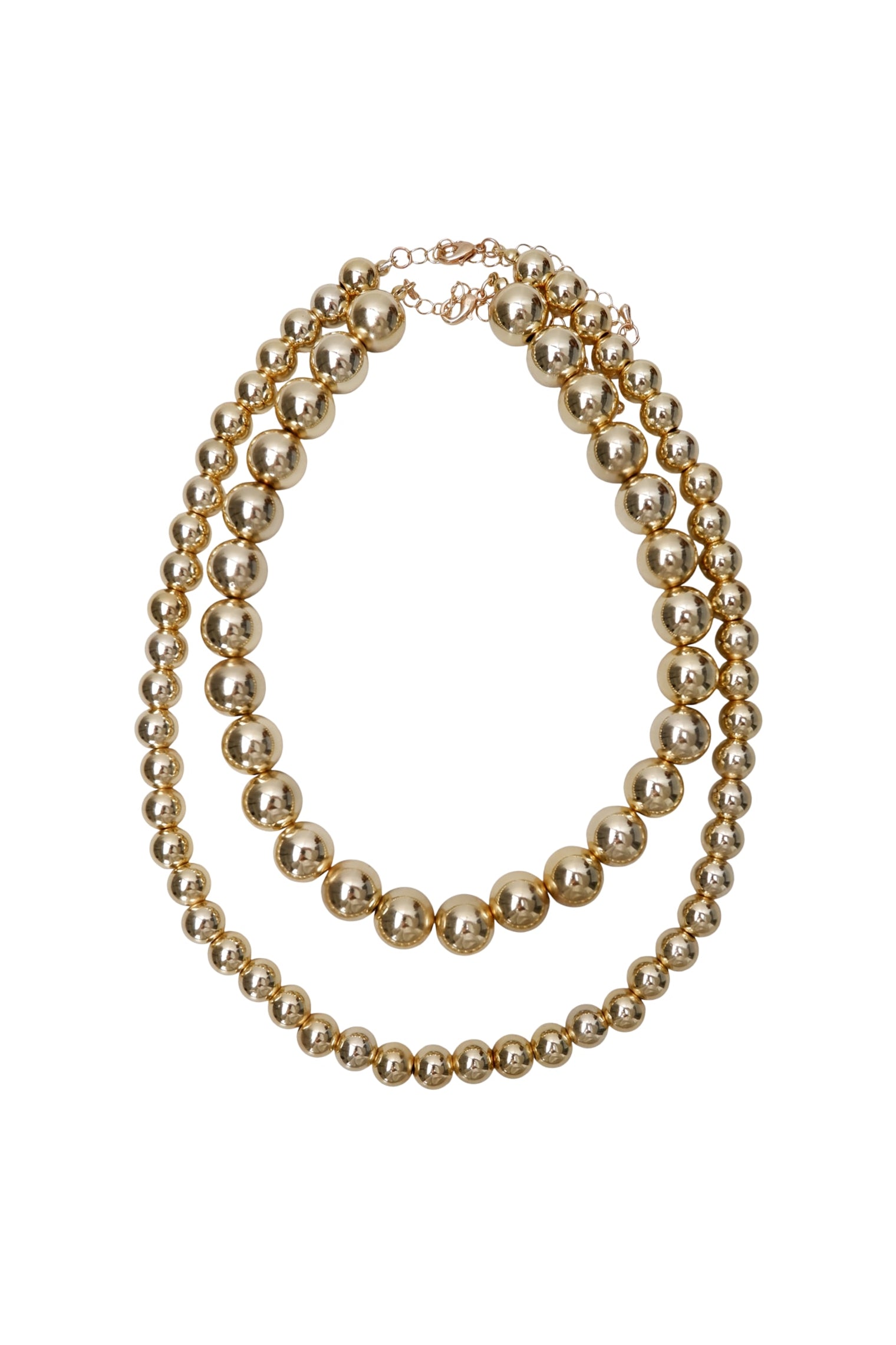 BCLINA 2-in-1 necklace - Gold Coloured - Black Colour