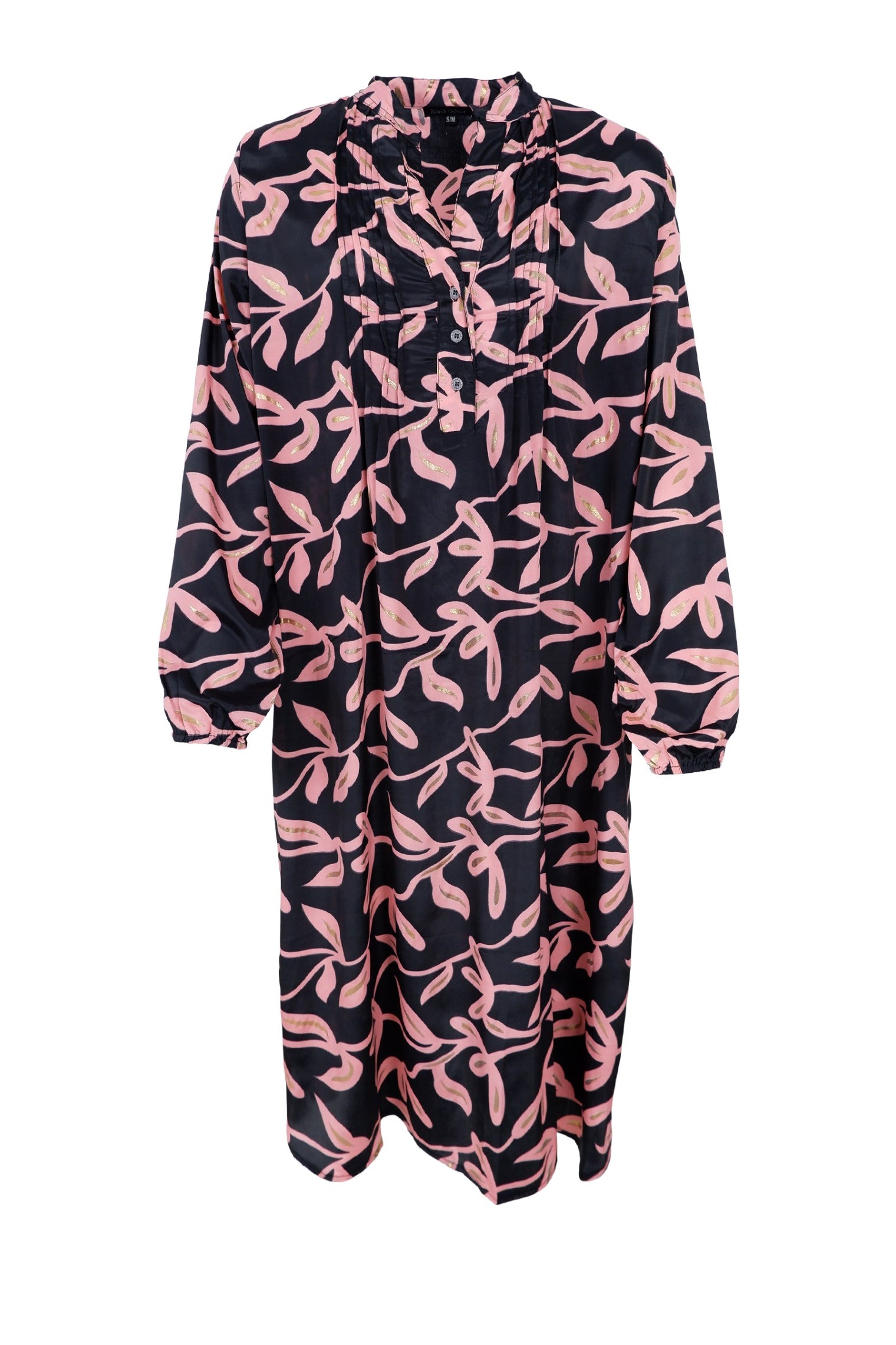 BCLUNA Pleat tunic dress - Black Passion - Black Colour