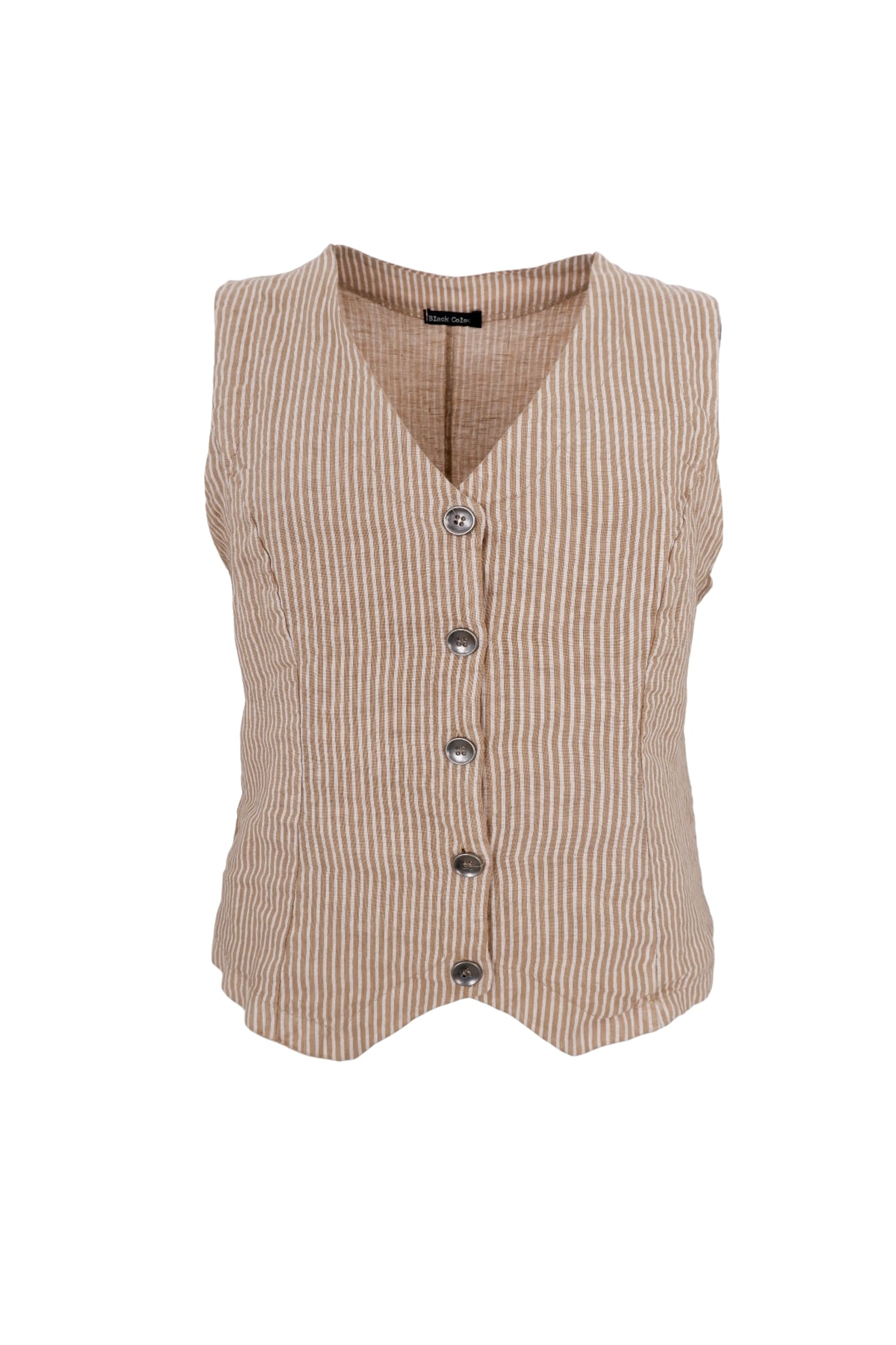BCMELINA vest - Desert - Black Colour