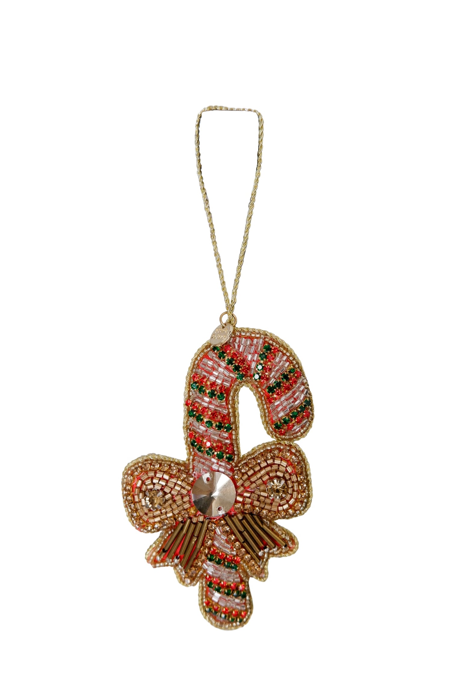 BCCANDY Cane christmas ornament - Gold - Black Colour