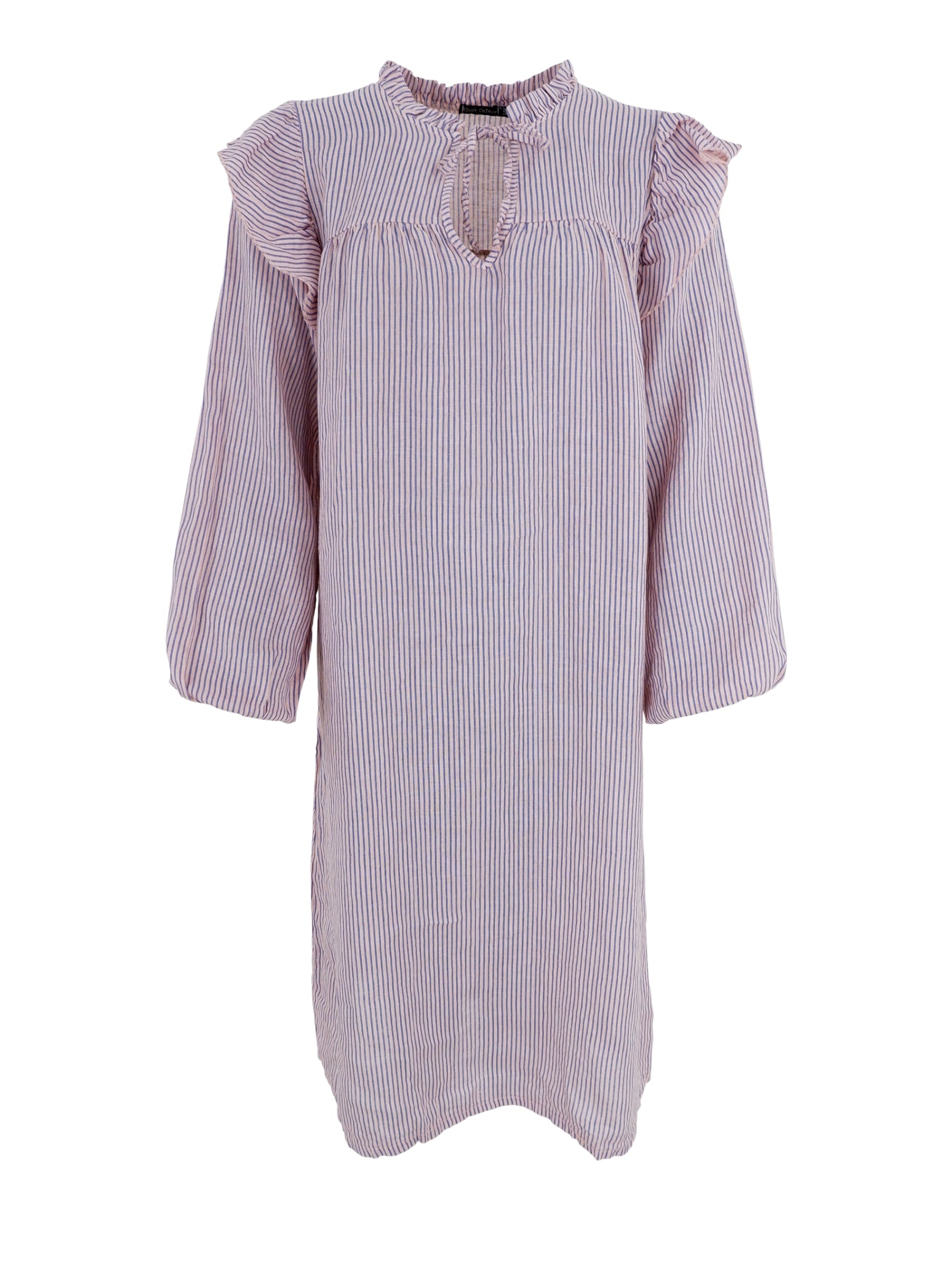 BCMELINA frill dress - Calypso Rose - Black Colour