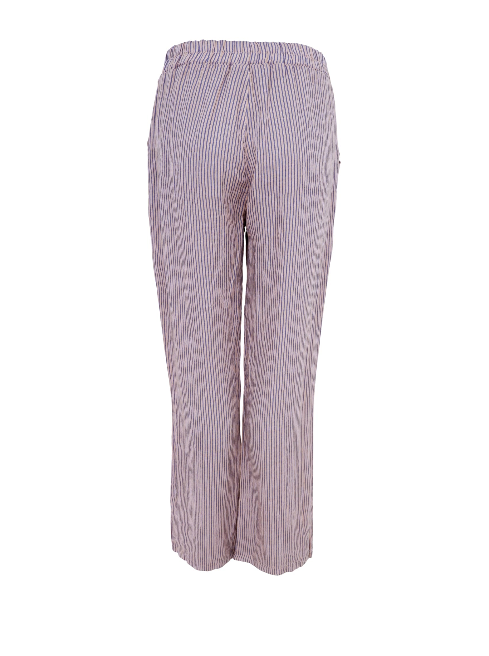 BCMELINA wide linen pant - Calypso Rose - Black Colour