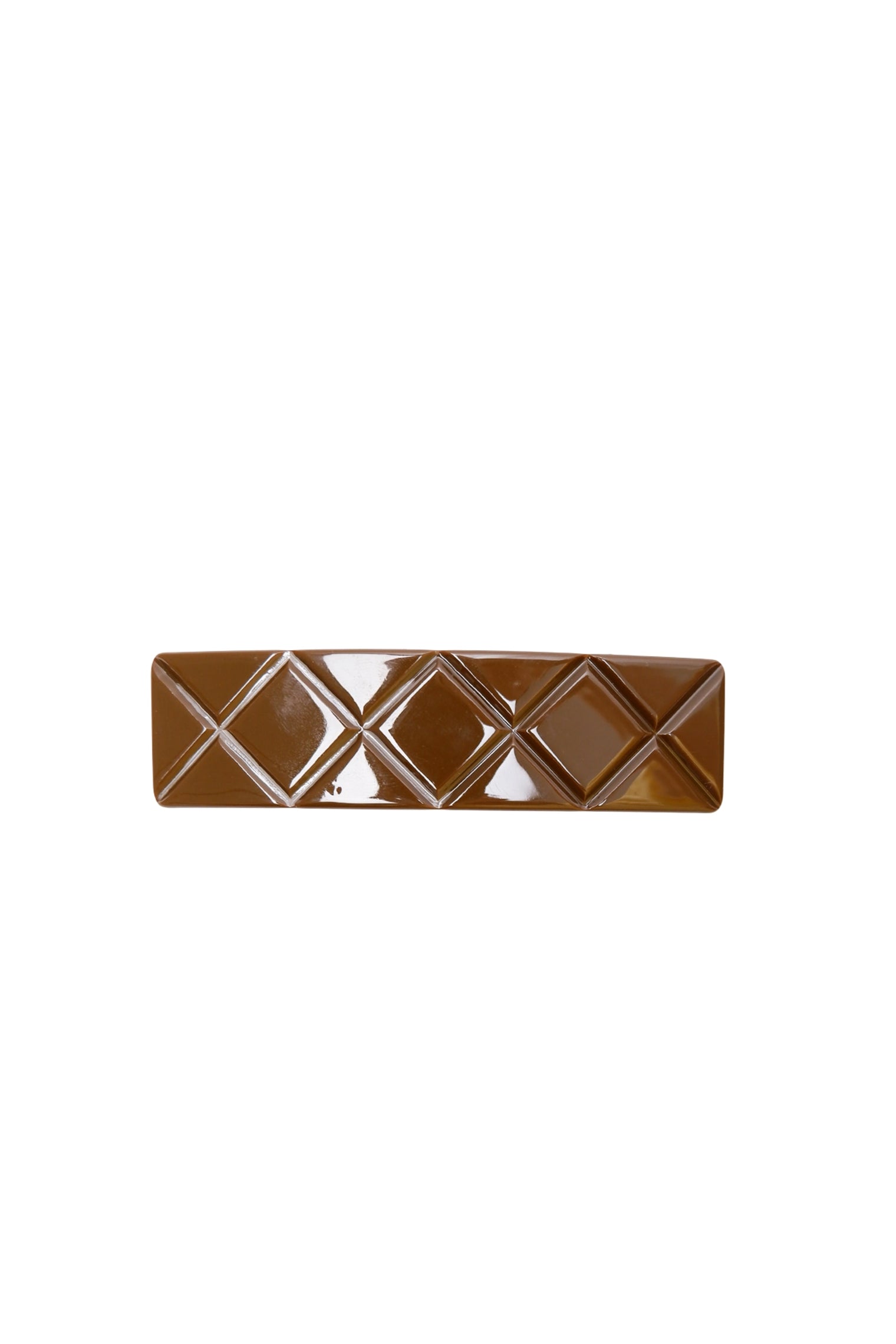 BCSVEA glossy barette - Coffee - Black Colour