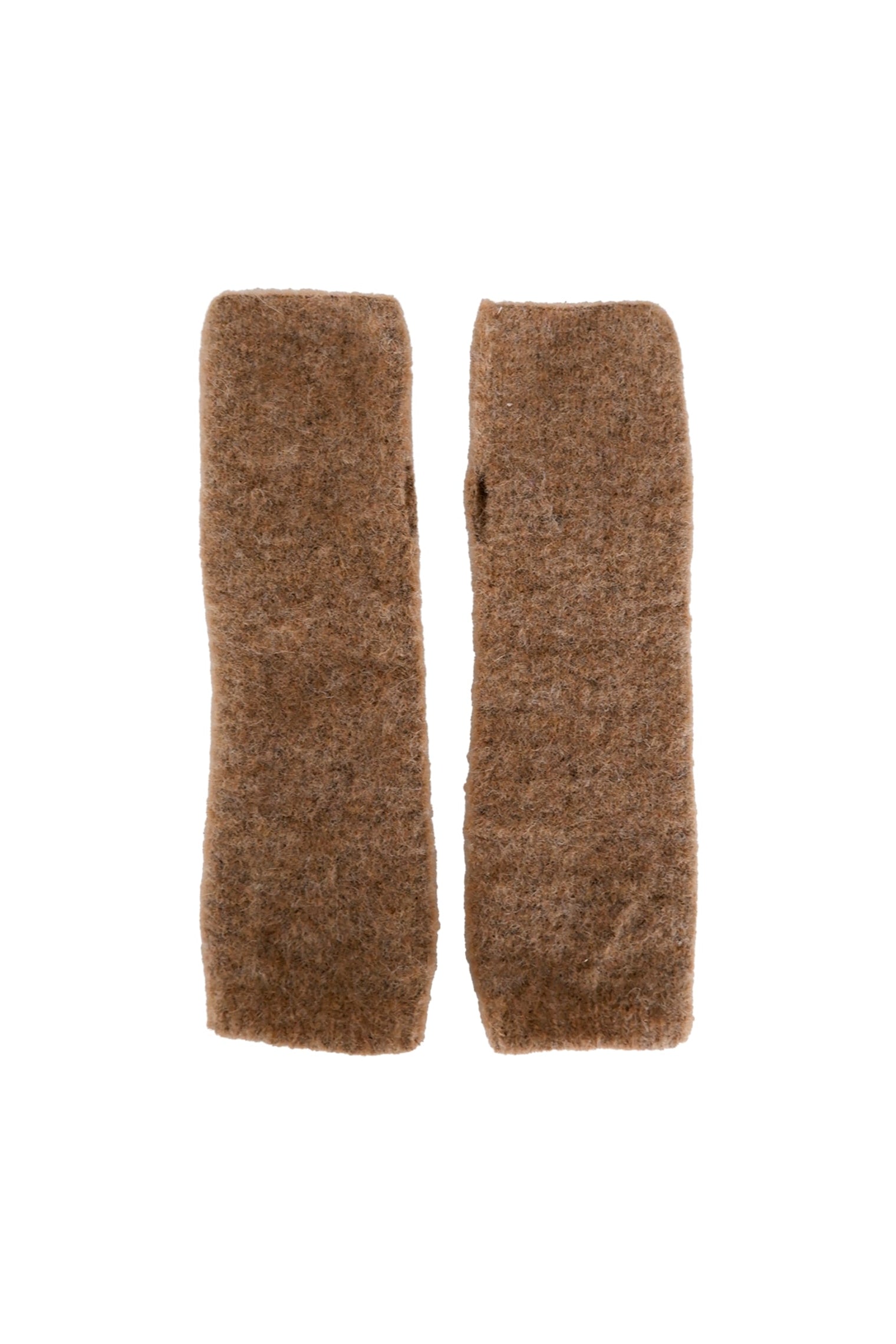 BCGINGER alpaca handwarmers - Nougat - Black Colour
