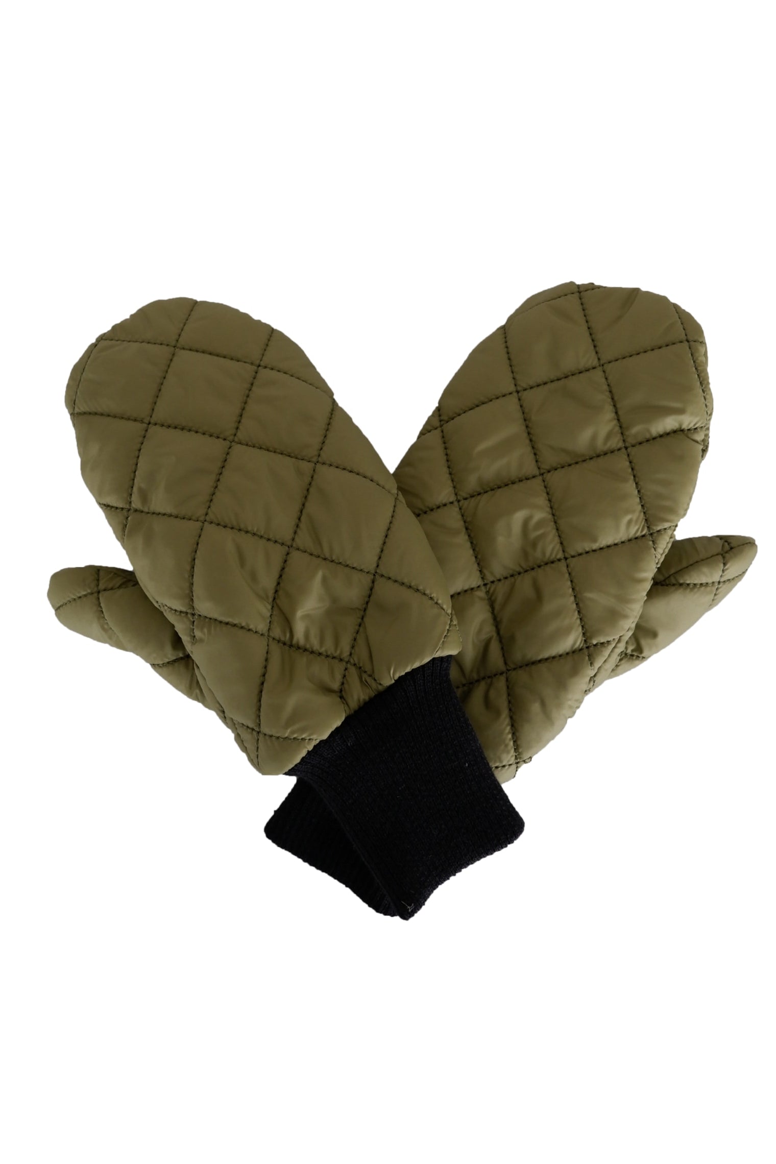 BCTOMMY quilt mittens - Army - Black Colour