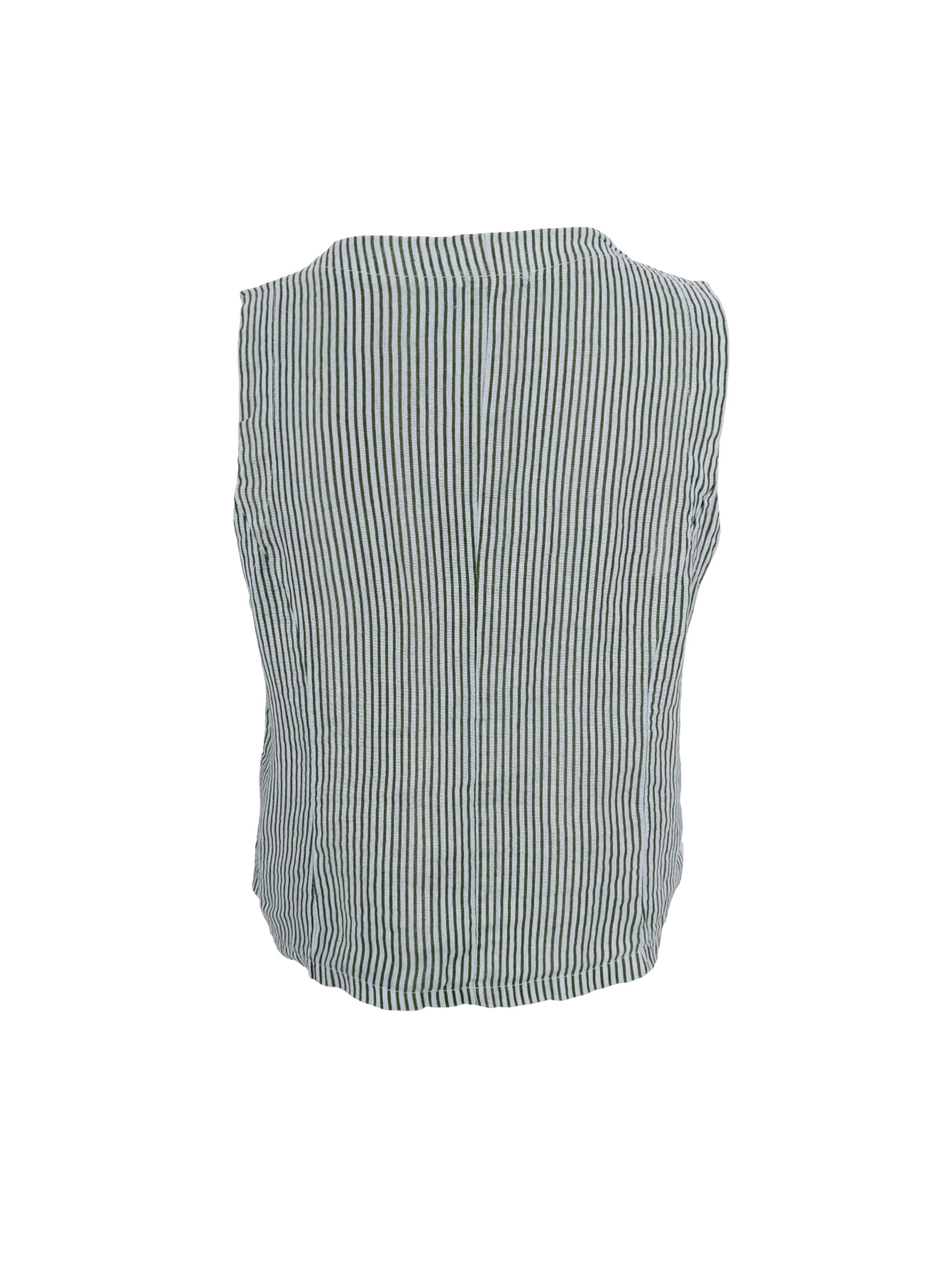 BCMELINA vest - Safari Green - Black Colour