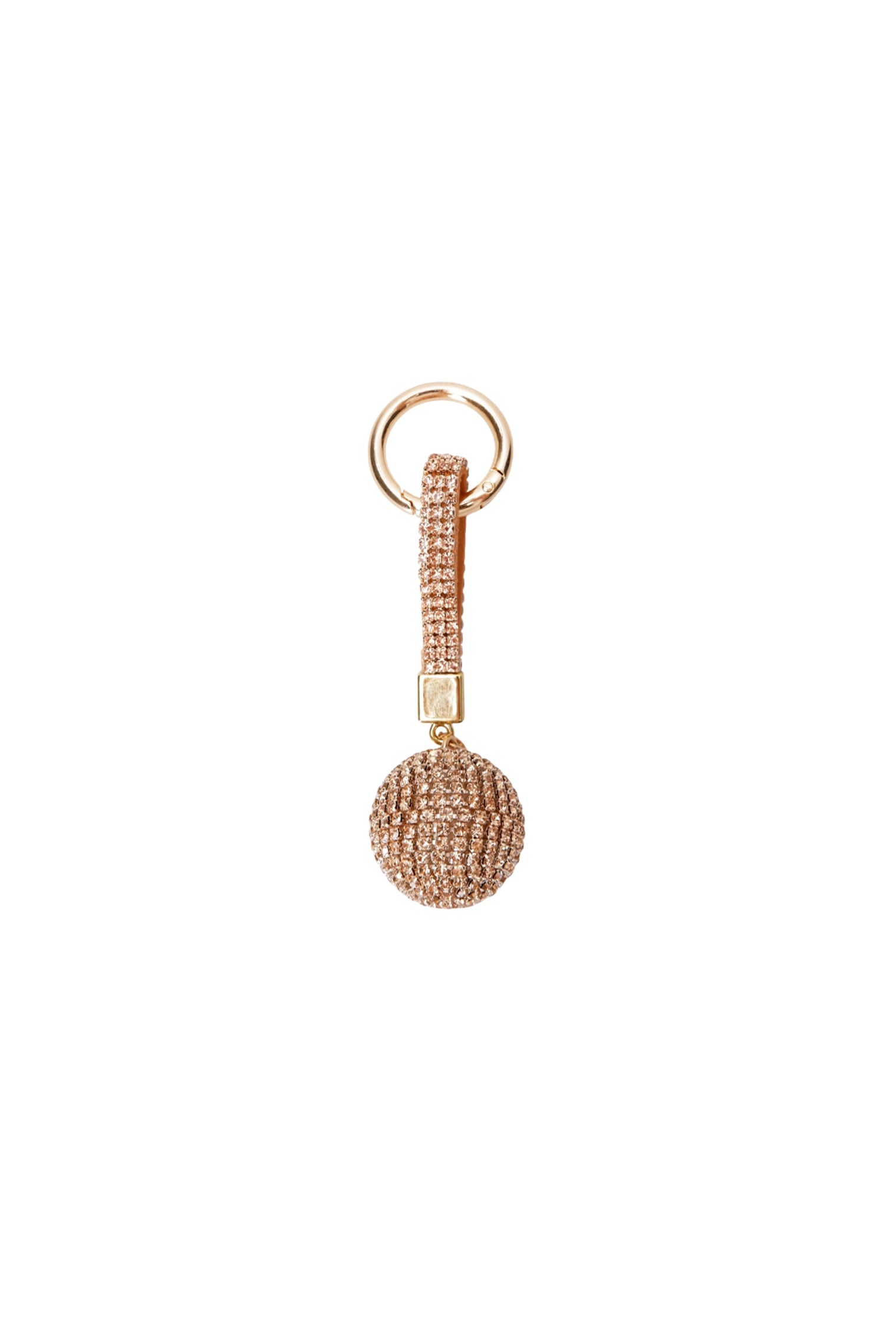 BCBALL rhinestone keyhanger - Golden - Black Colour