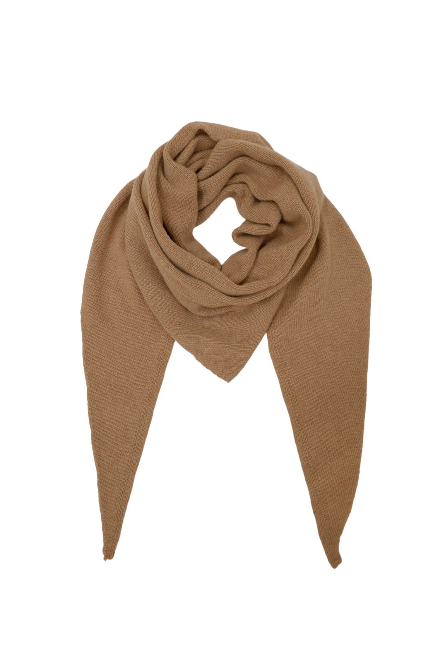 BCTRIANGLE medium knitted scarf - Frappe - Black Colour