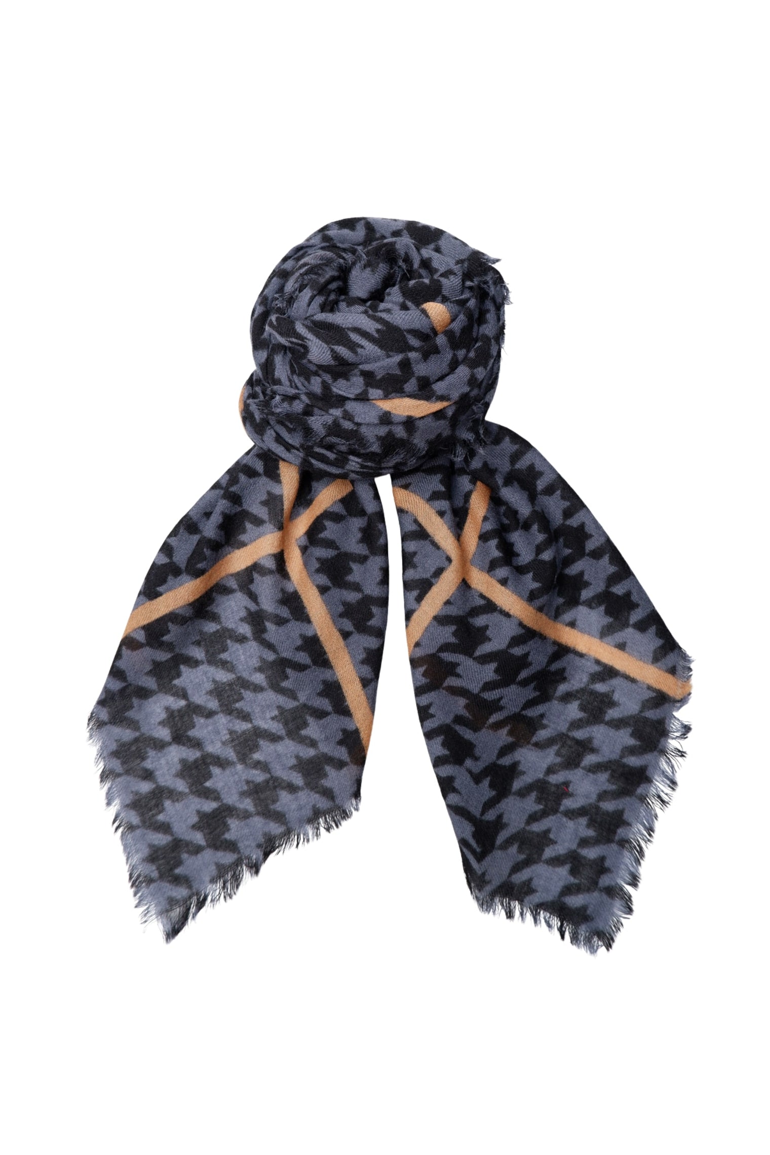 BCJOHANNA wool scarf - Grey/Black - Black Colour