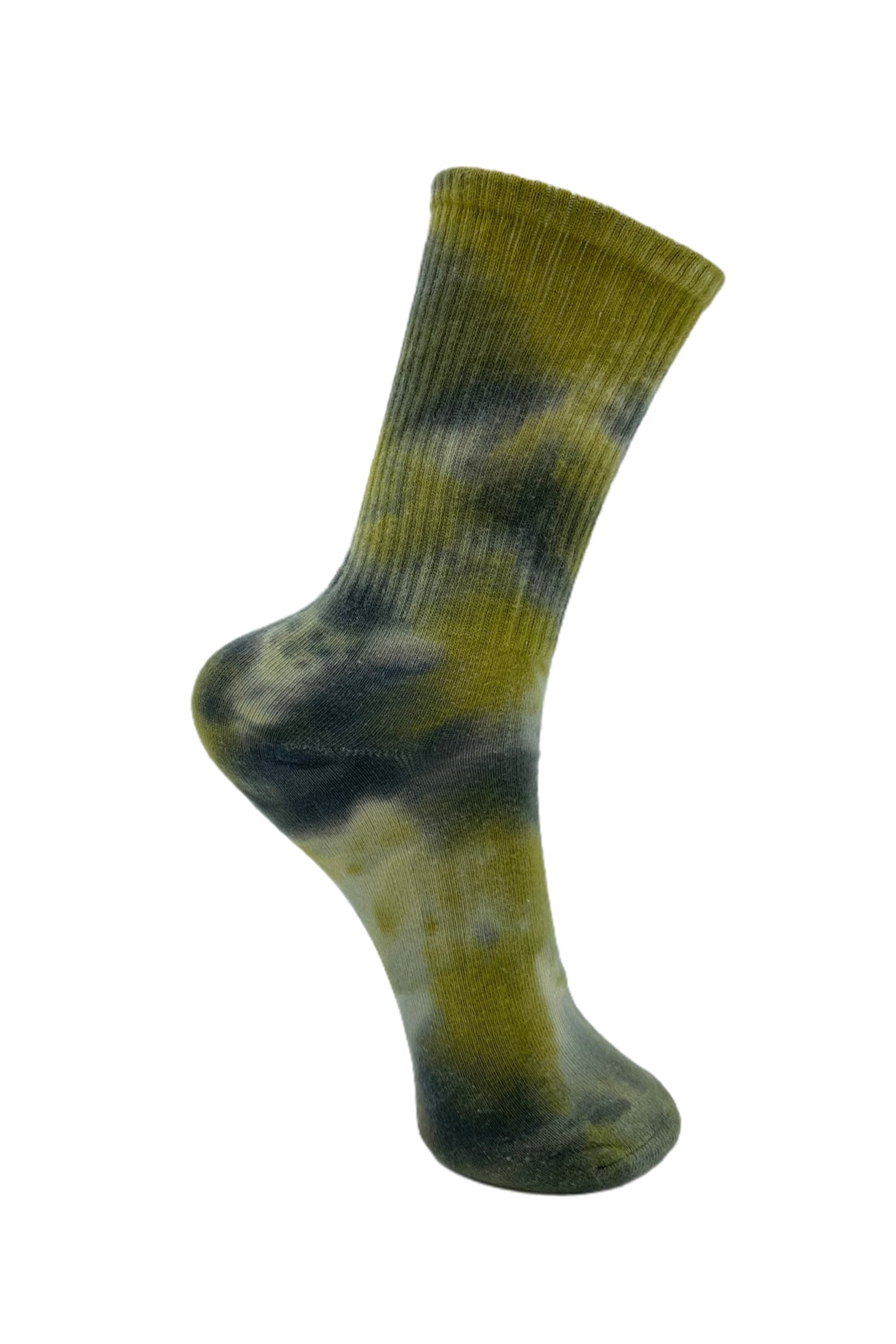 BCTOKYO tie dye sock - Olive Tie Dye - Black Colour