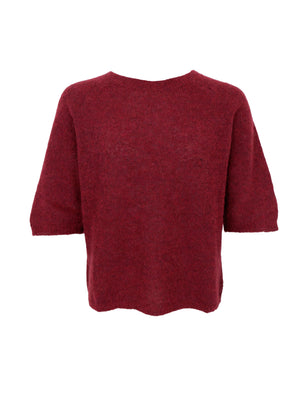 BCDELL Strickpullover - Weinrot