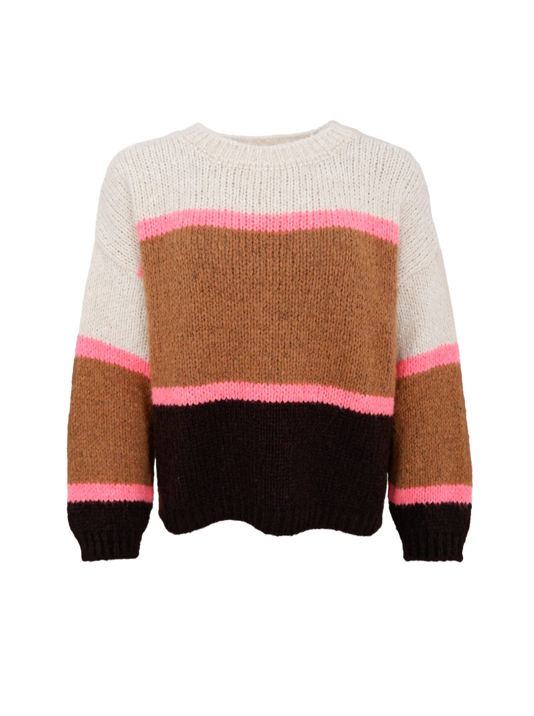 BCHILDUR Strickpullover - Kamel