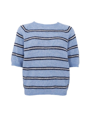 BCDELL Kurzarmpullover - Marineblau