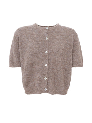 BCDELL ss cardigan – Taupe