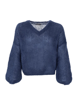 BCBJOERK Rippstrickpullover - Navy