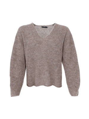 BCDELL LS V-Neck Jumper – Taupe