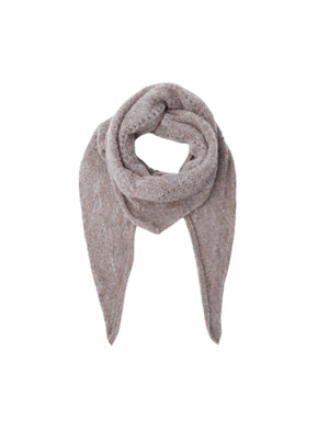 BCDELL gestrickter Mini-Schal – Taupe