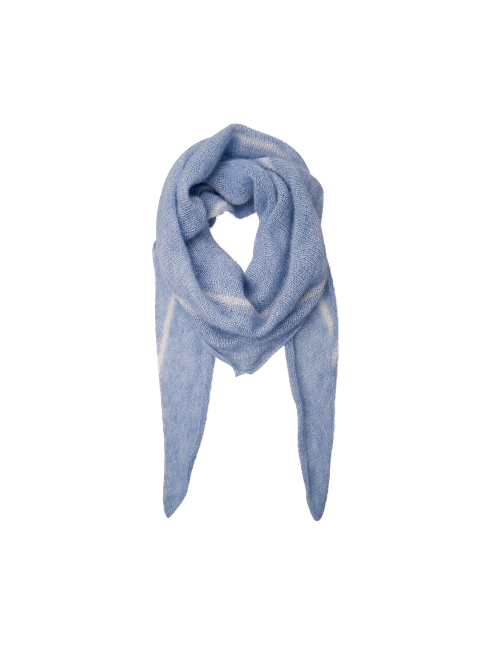 BCDELL striped mini scarf - Jeans / Off White - Black Colour