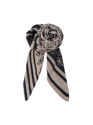 BCBEX Jacquard-Schal - Asphalt