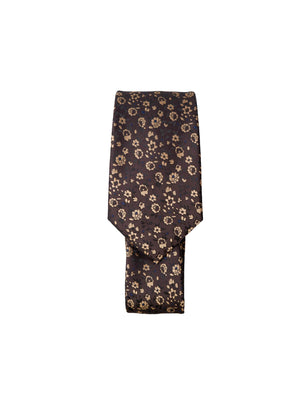 BCLULU Krawatte – Brown Flower