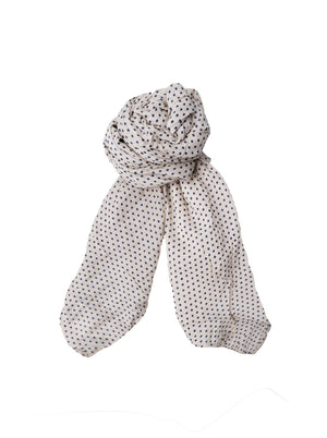 BCPICCOLO Schal – Creme Dot