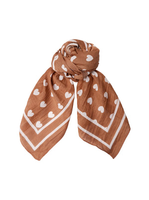 BCCLAUDIA Love Mini-Schals - Tabak