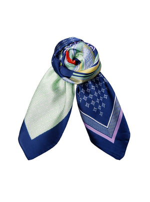 BCROMINA Mini-Schals - Blau Multi