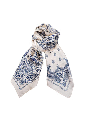 BCPAISLEY Mini-Schals - Blau