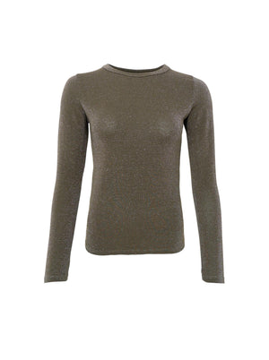 BCFAYE Lurex Bluse - Hunter Green