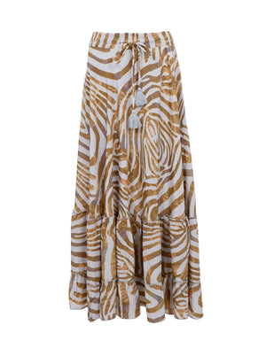 BCLUNA Maxi-Rüschenrock – Blaues Zebra