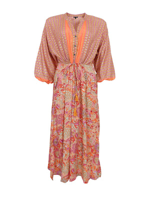 BCLUNA Raglankleid - Pacifique Orange Mix