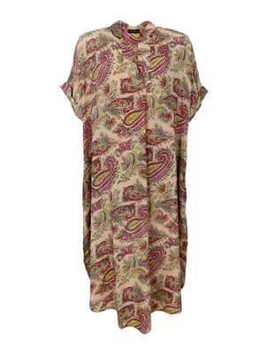 BCLUNA kurzärmlige Kaftan-Tunika - Ruby Meadow