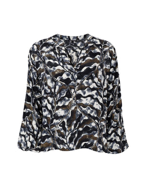 BCLUNA Bluse - Graphit Dekor