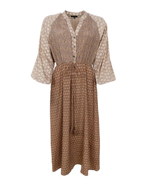 BCLUNA Raglankleid - Nougat Multi